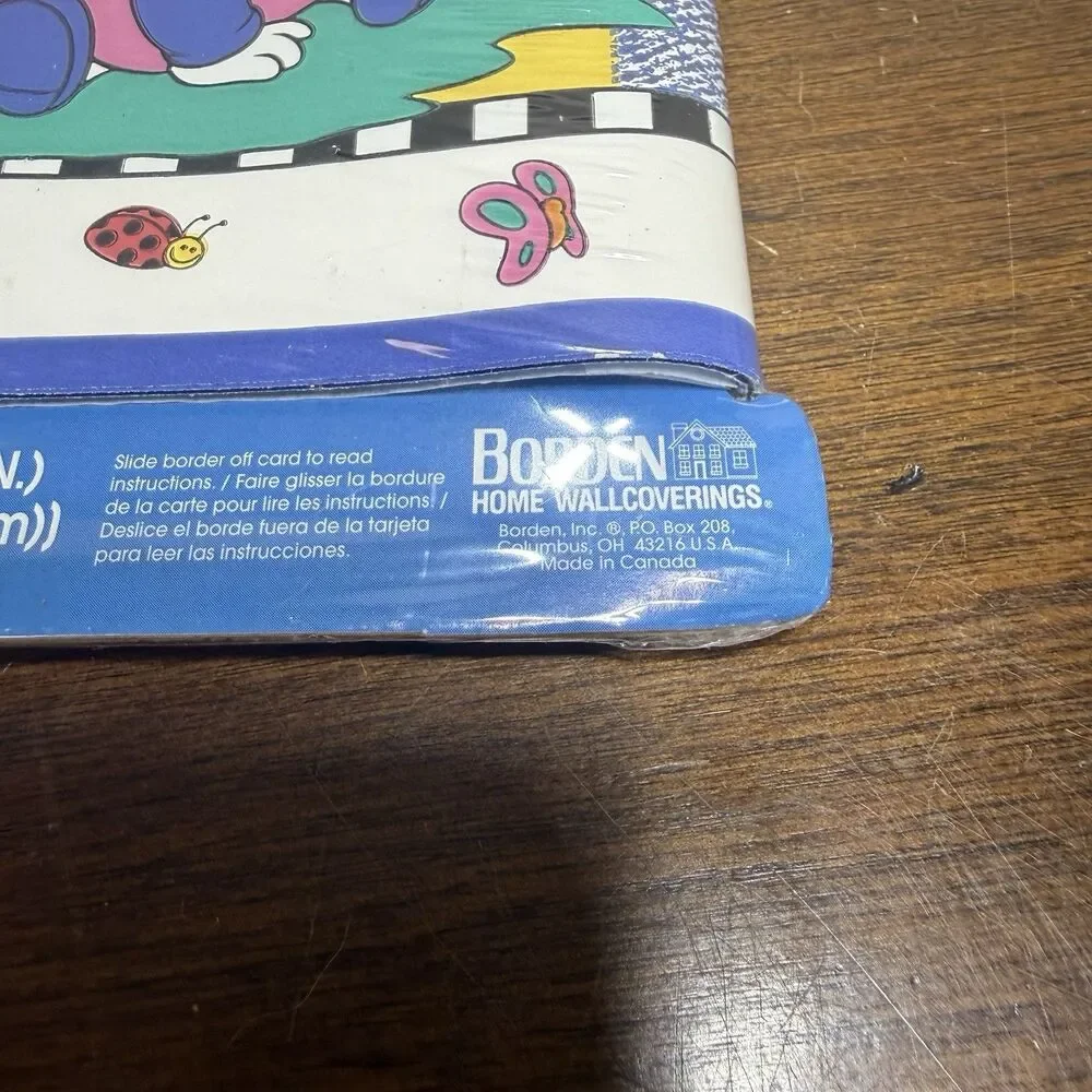 New Vintage 1990s Disney Babies Decorative Border Vinyl 5 Yards Minnie